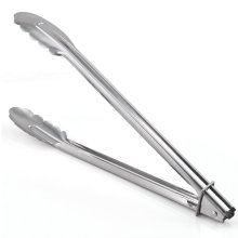 Sand Polished Stainless Steel BBQ Baking Food Tong